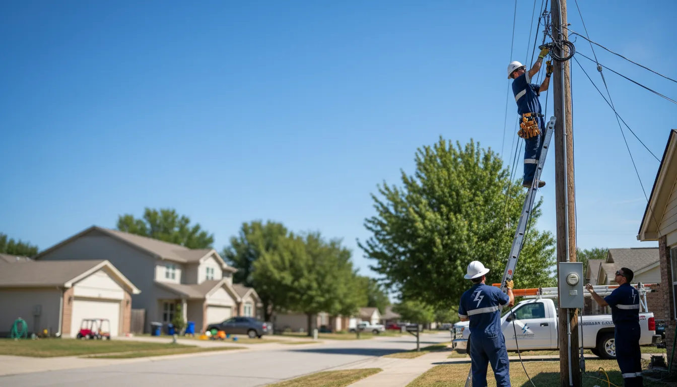 Residential electrician providing installation services in Melville, LA